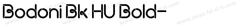 Bodoni Bk HU Bold字体转换